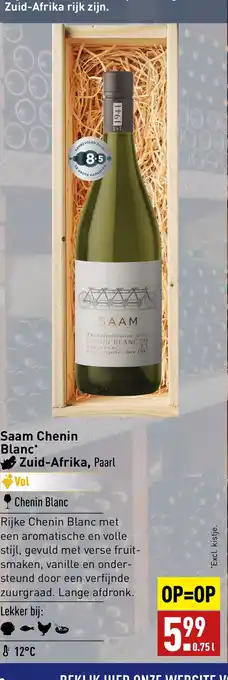 ALDI Saam Chenin Blanc Zuid-Afrika, Paarl aanbieding
