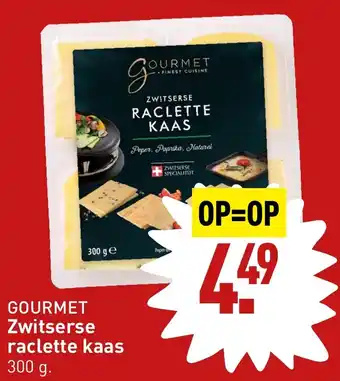 ALDI GOURMET Zwitserse raclette kaas 300 g. aanbieding