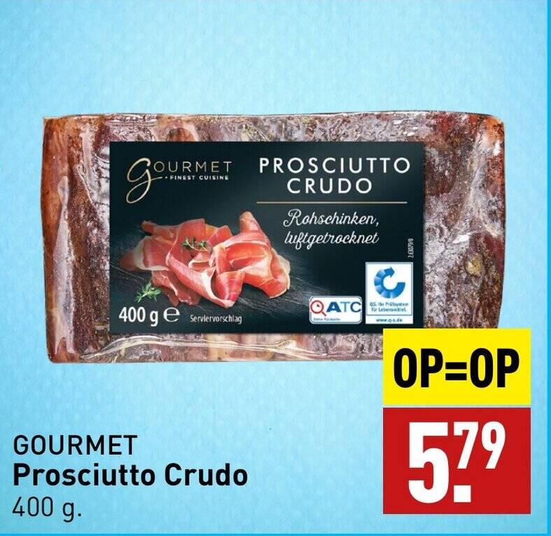 GOURMET Prosciutto Crudo 400 g aanbieding bij ALDI