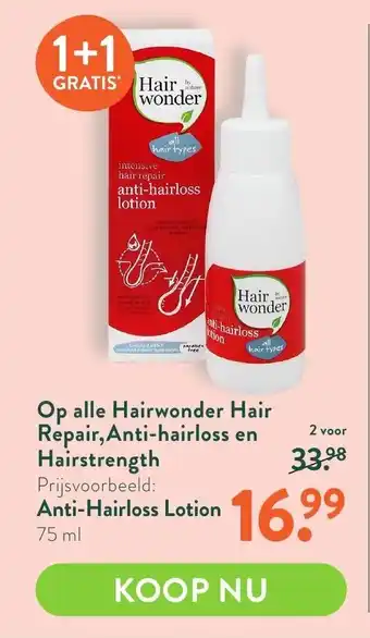 Holland & Barrett Hairwonder Hair Repair, Anti-hairloss en Hairstrenght 1+1 aanbieding