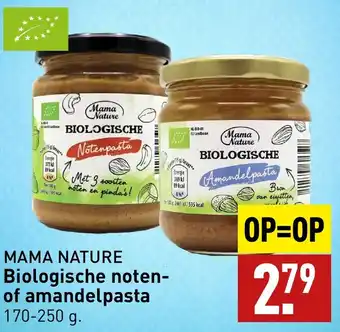 ALDI MAMA NATURE Biologische noten-of amandelpasta 170-250 g aanbieding