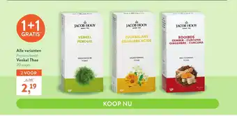 Holland & Barrett Jacob Hooy Kruidendrank Tisane 20 zakjes 1+1 aanbieding