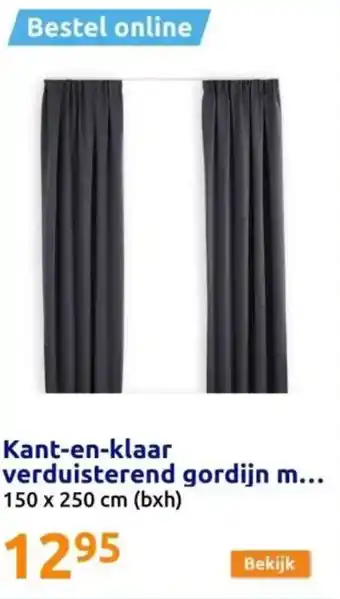 Action Kant en klaar verduisterend gordijn m 150 x 250 cm (bxh) aanbieding