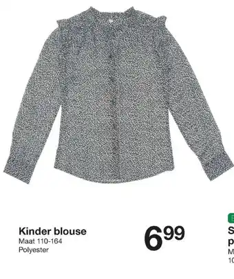 Zeeman Kinder blouse maat 110-164 aanbieding