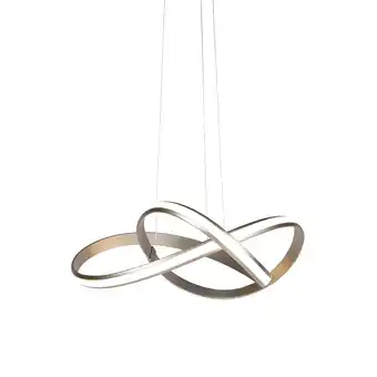 Lampenlicht.nl Moderne hanglamp staal 60 cm incl. led en dimmer - belinda aanbieding