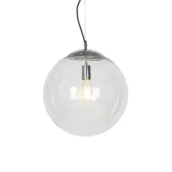 Lampenlicht.nl Scandinavische hanglamp chroom met helder glas - ball 40 aanbieding