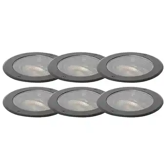 Lampenlicht.nl Set van 6 grondspot wart ar111 verstelbaar ip65 - delux honey aanbieding