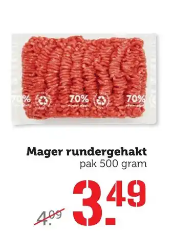 Coop Mager rundergehakt 500g aanbieding