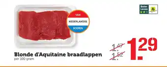 Coop Blonde d'Aquintaine braadlappen 100g aanbieding