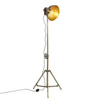 Lampenlicht.nl Industriële vloerlamp tripod brons - mangoes aanbieding