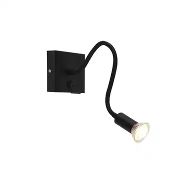 Lampenlicht.nl Moderne flexibele wandlamp usb zwart - zeno aanbieding