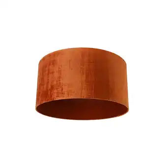 Lampenlicht.nl Velours lampenkap rood 50/50/25 aanbieding