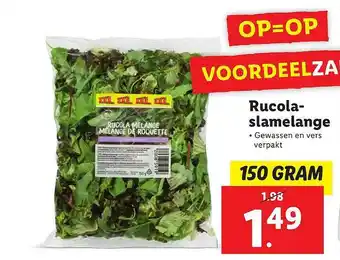 Lidl Rucola Slamelange aanbieding