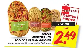 Dekamarkt Boboli Mediterraneo Focaccia Of Flammkuchen aanbieding