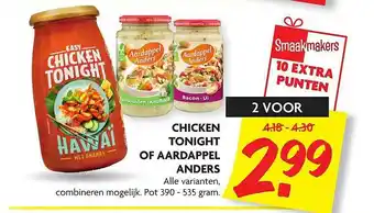 Dekamarkt Chicken Tonight Of Aardappel Anders aanbieding