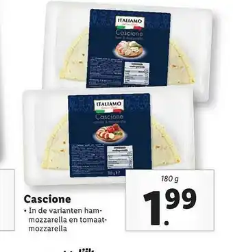 Lidl Italiamo Cascione aanbieding