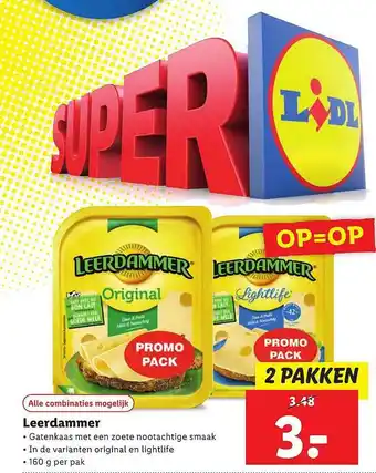 Lidl Leerdammer aanbieding