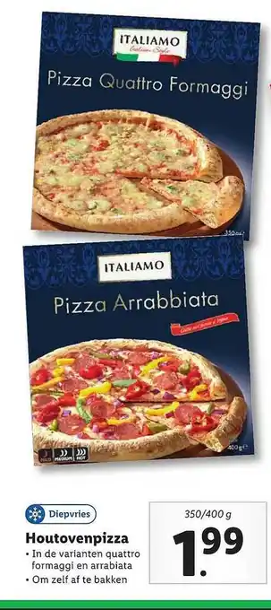 Lidl Italiamo Houtovenpizza aanbieding