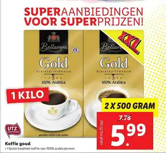 Lidl Bellarom Koffie Goud aanbieding