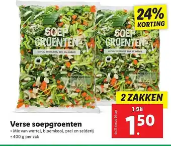 Lidl Verse Soepgroenten 24% Kortingg aanbieding