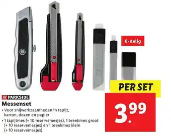 Lidl Parkside Messenset aanbieding