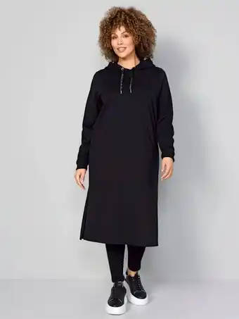 Klingel Sweatjurk met capuchon miamoda zwart aanbieding