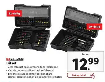 Lidl Parkside Bitset aanbieding