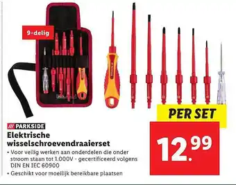 Lidl Parkside Elektrische Wisselschroevendraaierset aanbieding