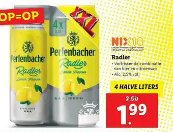 Lidl Perlenbacher Radler aanbieding