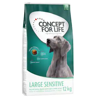 Zooplus Dubbelpak concept for life: 2 x grootverpakking hondenvoer - large sensitive (2 x 12 kg) aanbieding