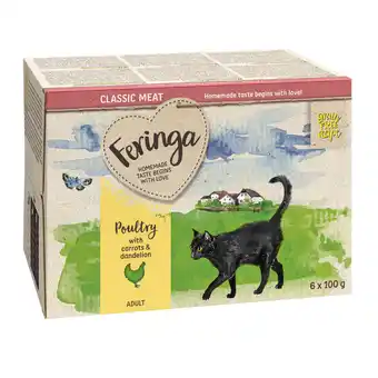 Zooplus 24x100g kuipje gevogelte feringa kattenvoer aanbieding