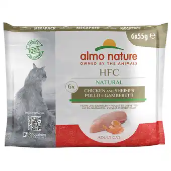 Zooplus 6x55g kip/garnaal almo nature classic kattenvoer aanbieding