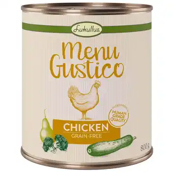 Zooplus Voordeelpakket lukullus menu gustico 12 x 800 g hondenvoer - kip met broccoli, courgette en peer aanbieding