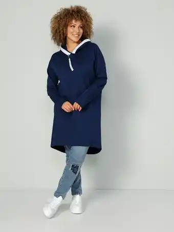Klingel Sweatshirt in lang model miamoda navy aanbieding