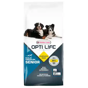 Zooplus 12,5kg senior medium & maxi opti life hondenvoer aanbieding