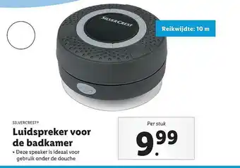 Lidl Silvercrest® Luidspreker Voor De Badkamer aanbieding