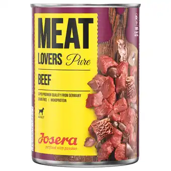 Zooplus Josera meatlovers pure 12 x 400 g hondenvoer - rund aanbieding