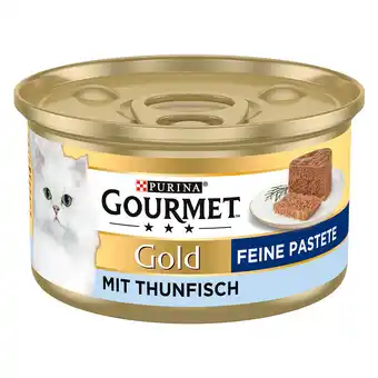 Zooplus 12x85g gold paté tonijn gourmet kattenvoer aanbieding