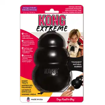 Zooplus 2 stuks kong extreme zwart xl hondenspeelgoed kauwspeeltje aanbieding