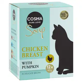 Zooplus 48x40g cosma soup kattenvoer - diverse smaken aanbieding