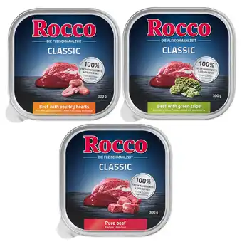 Zooplus 27x300g gemengd pakket (rund puur, magen, kippenharten) rocco classic hondenvoer aanbieding