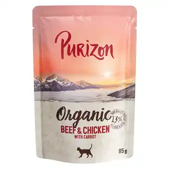 Zooplus Voordeelpakket: purizon organic 12 x 85 g - rund en kip met wortel aanbieding