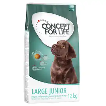 Zooplus Concept for life hondenvoer 10 + 2 kg gratis! - large junior aanbieding