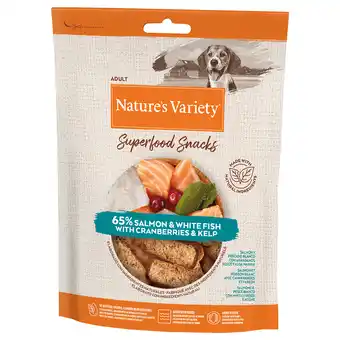 Zooplus Nature's variety superfood snacks - zalm (2 x 85 g) aanbieding