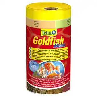 Zooplus 250 ml goldfish menu tetra vissenvoer aanbieding