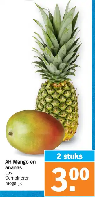 Albert Heijn AH Mango en ananas aanbieding