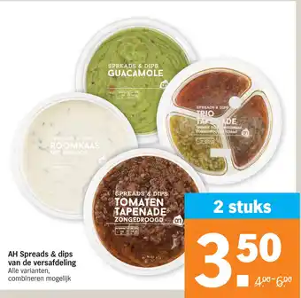 Albert Heijn AH Spreads & dips van de versafdeling aanbieding
