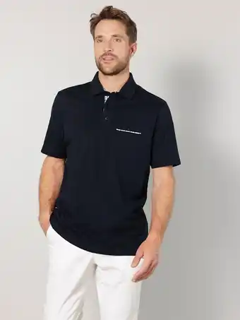 Klingel Poloshirt met ingewerkte borstzak roger kent marine aanbieding