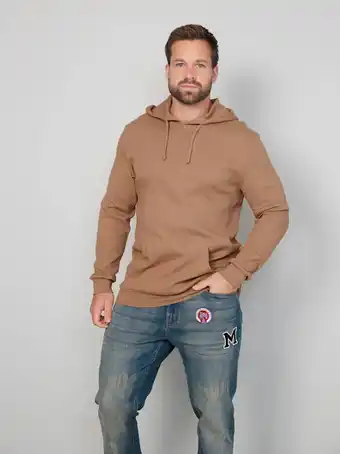 Klingel Hoody met kangoeroezak john f. gee taupe aanbieding