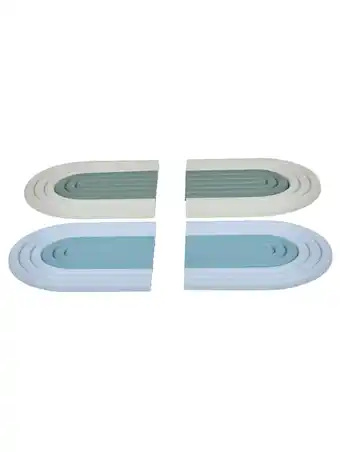 Klingel Set van 4 onderzetters impré groen/blauw aanbieding